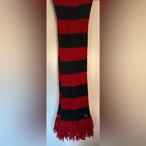 Abercrombie & Fitch Red and Blue Striped Scarf